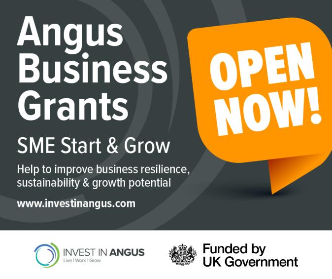 Angus Business Grants Now Open text image