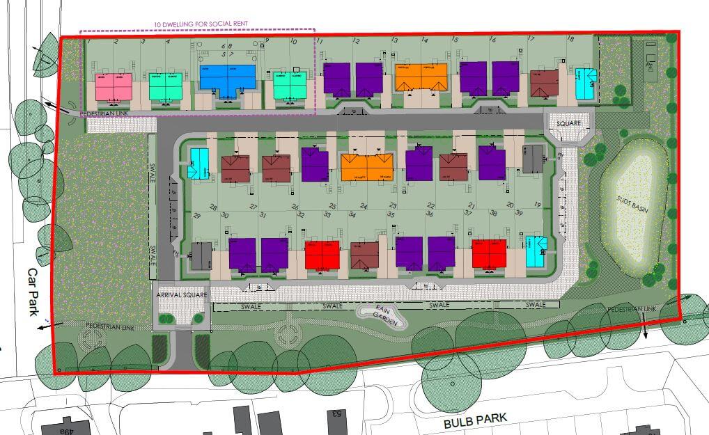 Newtyle, Oak Gardens plan