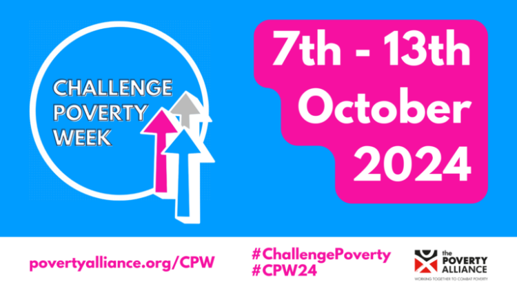 Graphic image with text Child Poverty Week 7 to 13 October 2024