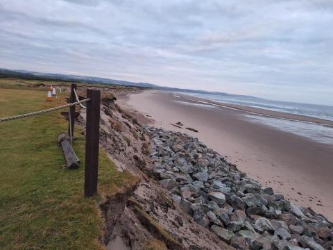 Rock armour at Montrose